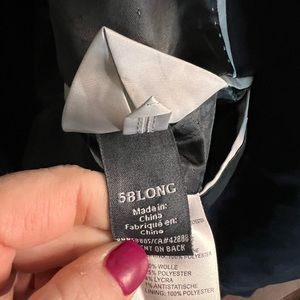 Navy Blue Men's Suit Jacket - 58 Long